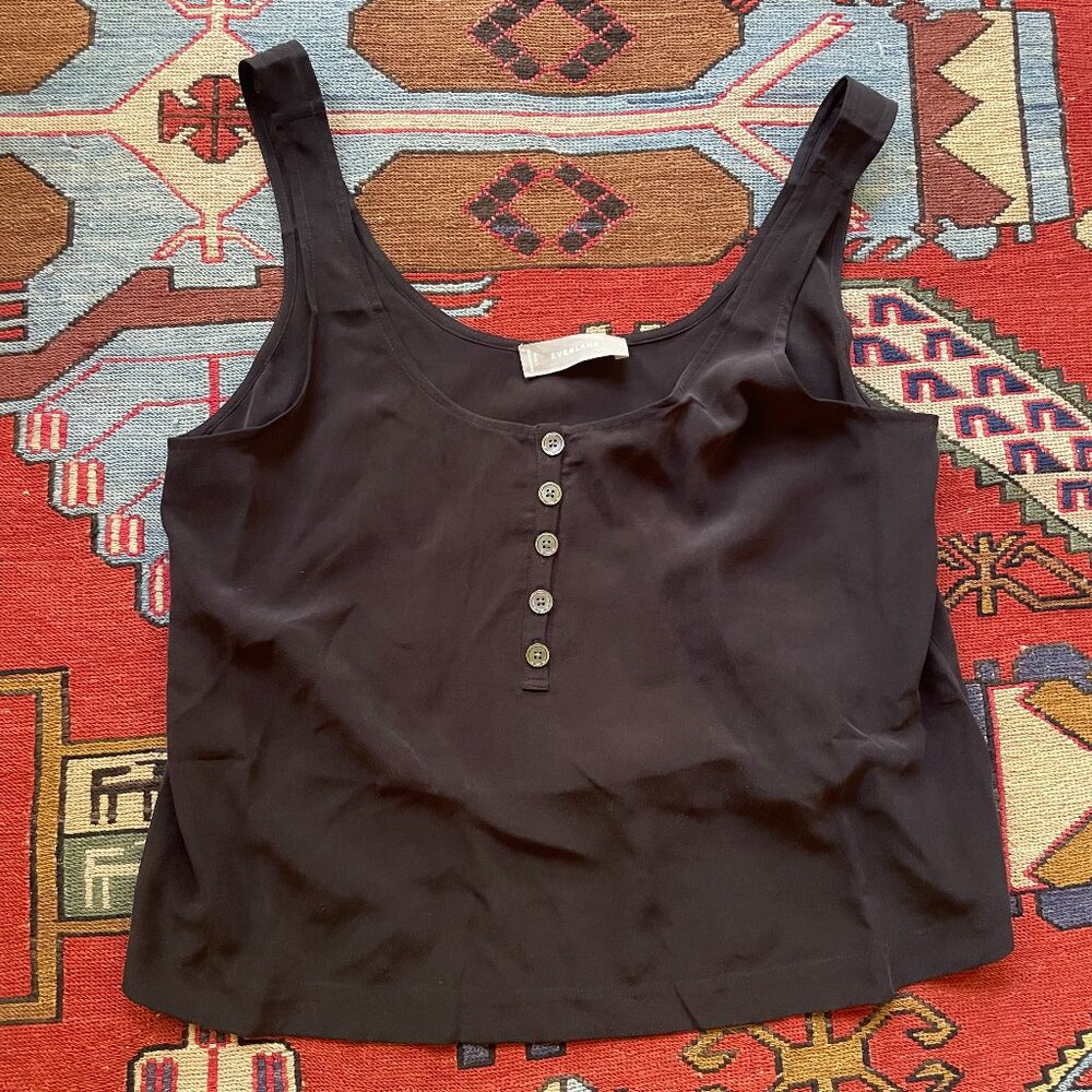 Everlane 5-botton silk tank sz 2